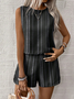 Women's comfortable casual vest shorts two-piece set