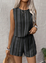Women's comfortable casual vest shorts two-piece set