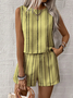 Women's comfortable casual vest shorts two-piece set