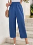 Casual Cotton Regular Fit Pants