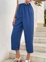 Casual Cotton Regular Fit Pants