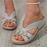 Leather Summer Slide Sandals