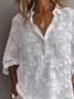 Women's Floral Print Casual Button-Down Shirt