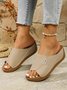 Leather Vintage Plain Sandal