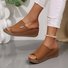Leather Vintage Plain Sandal