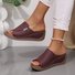 Leather Vintage Plain Sandal