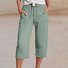 Linen Regular Fit Plain Casual Pants