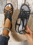 Plain Vintage Leather Sandal