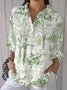 Tree Regular Fit Cotton Simple Shirt