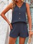 Women's Embossed Plain Daily Going Out Two-Piece Set Aqua Casual Summer Top With Pants Matching Set