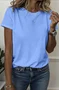 Women Animal Crew Neck Vintage Short Sleeve T-shirt
