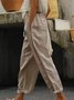 Casual Plain Straight Pants