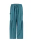 Women's  Elastic Waist H-Line Harem Pants Daily Going Out Pants Green Casual Split Joint Plain Spring/Fall Pants