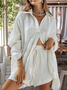 Women's Split Joint Plain Daily Going Out Two-Piece Set Sky Blue Street Spring/Fall Top With Pants Matching Set