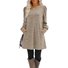 Women Plain Crew Neck Casual Long Sleeve T-shirt
