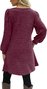 Women Plain Crew Neck Casual Long Sleeve T-shirt