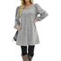 Women Plain Crew Neck Casual Long Sleeve T-shirt