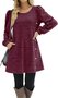 Women Plain Crew Neck Casual Long Sleeve T-shirt