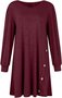 Women Plain Crew Neck Casual Long Sleeve T-shirt