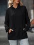 Hoodie Cotton Casual Plain Hoodie