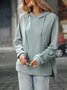 Hoodie Cotton Casual Plain Hoodie