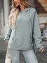 Hoodie Cotton Casual Plain Hoodie