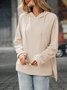 Hoodie Cotton Casual Plain Hoodie