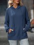 Hoodie Cotton Casual Plain Hoodie