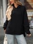 Hoodie Cotton Casual Plain Hoodie