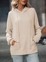 Hoodie Cotton Casual Plain Hoodie