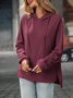 Hoodie Cotton Casual Plain Hoodie