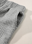 Women's Split Joint Plain Daily Going Out Two-Piece Set Gray Casual Summer Top With Pants Matching Set