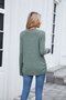 Women Plain Crew Neck Casual Long Sleeve T-shirt