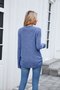 Women Plain Crew Neck Casual Long Sleeve T-shirt