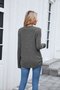 Women Plain Crew Neck Casual Long Sleeve T-shirt