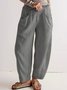 Casual Loose Plain Pants