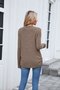 Women Plain Crew Neck Casual Long Sleeve T-shirt