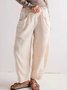 Casual Loose Plain Pants