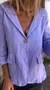 Elegant Regular Fit Cotton Stand Collar Blazer