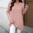 Women Plain Crew Neck Casual Long Sleeve T-shirt