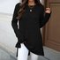 Women Plain Crew Neck Casual Long Sleeve T-shirt