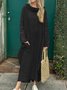 Loose Casual Plain Maxi Dress