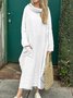 Loose Casual Plain Maxi Dress