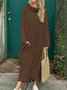 Loose Casual Plain Maxi Dress