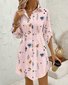 Casual Shirt Collar Regular Fit Dress With No