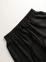 Women's Split Joint Plain Daily Going Out Two-Piece Set Apricot Casual Spring/Fall Top With Pants Matching Set