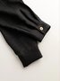 Women's Split Joint Plain Daily Going Out Two-Piece Set Apricot Casual Spring/Fall Top With Pants Matching Set