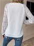 Women Geometric Crew Neck Vintage Long Sleeve T-shirt