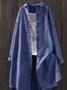 Women's Long Sleeve Shirt Spring/Fall Green Striped Split Joint Polyester Cotton Stand Collar Daily Going Out Casual Top