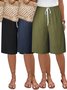 Women's Loose Casual Lace-Up Straight Pants